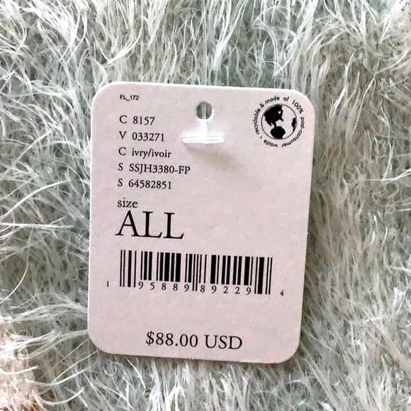 NWT Free People Sweater Cardigan Kimono Wrap Poncho Cozy Diamondback OS - Picture 5 of 9